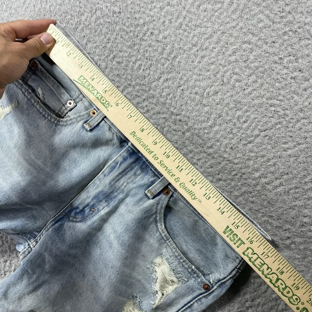 Levi's 511 Cutoff Shorts Mens 32 Blue Denim Bermuda 10